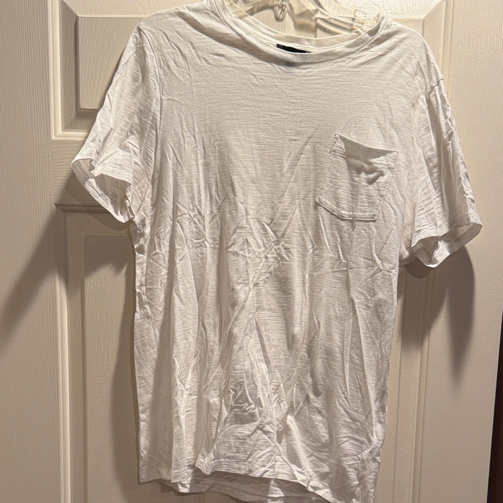 Express White Short Sleeve Tee